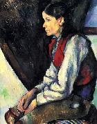 Paul Cezanne Knabe mit roter Weste painting